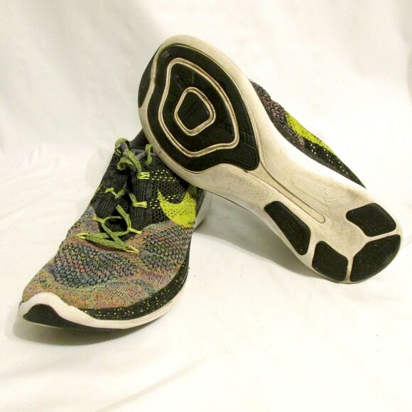 NIKE MENS FLYKNIT LUNAR 3 MULTI-COLOR RUNNING SHOES 718675 046 12.5 - Picture 8 of 12